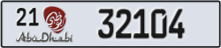 abu dhabi - code - 21 - number -32104