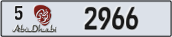 abu dhabi - code - 5 - number -2966