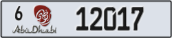 abu dhabi - code - 6 - number -12017