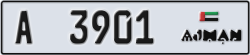 ajman - code - A - number -3901