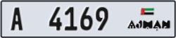 ajman - code - A - number -4169