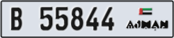 ajman - code - B - number -55844
