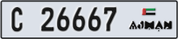 ajman - code - C - number -26667