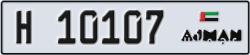 ajman - code - H - number -10107