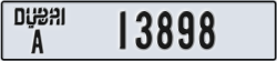 dubai - code - A - number -13898
