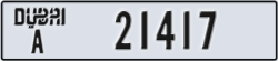 dubai - code - A - number -21417