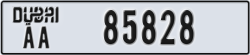 dubai - code - AA - number -85828