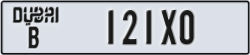 dubai - code - B - number -121X0
