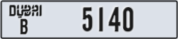 dubai - code - B - number -5140