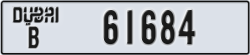 dubai - code - B - number -61684
