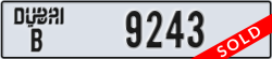 dubai - code - B - number -9243