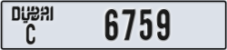 dubai - code - C - number -6759