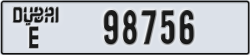 dubai - code - E - number -98756