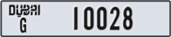 dubai - code - G - number -10028