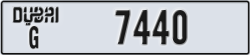 dubai - code - G - number -7440