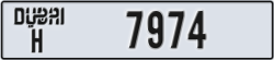 dubai - code - H - number -7974
