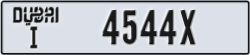 dubai - code - I - number -4544X