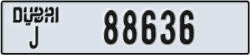 dubai - code - J - number -88636