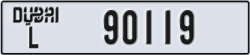 dubai - code - L - number -90119