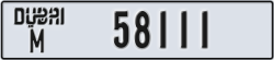 dubai - code - M - number -58111