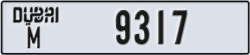 dubai - code - M - number -9317