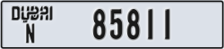 dubai - code - N - number -85811