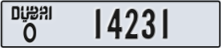 dubai - code - O - number -14231