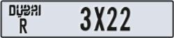 dubai - code - R - number -3X22