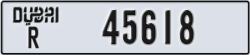 dubai - code - R - number -45618