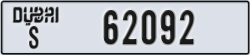dubai - code - S - number -62092