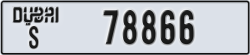 dubai - code - S - number -78866