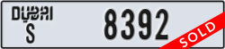 dubai - code - S - number -8392