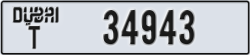 dubai - code - T - number -34943