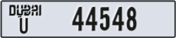 dubai - code - U - number -44548