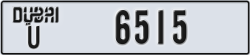 dubai - code - U - number -6515