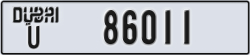 dubai - code - U - number -86011
