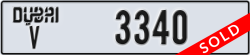 dubai - code - V - number -3340