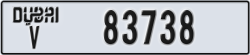 dubai - code - V - number -83738