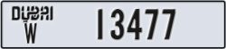 dubai - code - W - number -13477