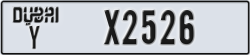 dubai - code - Y - number -X2526