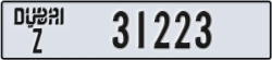 dubai - code - Z - number -31223