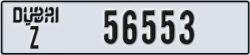 dubai - code - Z - number -56553