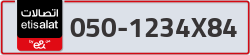  - code - 050 - number -1234X84