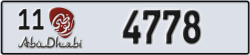 abu dhabi - code - 11 - number -4778