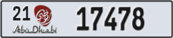 abu dhabi - code - 21 - number -17478