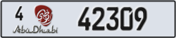 abu dhabi - code - 4 - number -42309