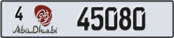 abu dhabi - code - 4 - number -45080