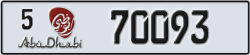 abu dhabi - code - 5 - number -70093