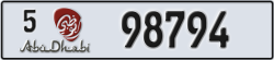 abu dhabi - code - 5 - number -98794