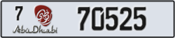 abu dhabi - code - 7 - number -70525